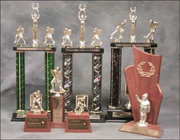 - 1960's Collection of Minor Hockey Trophies Presented to Guy Lafleur (7)