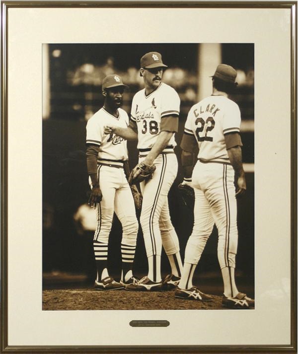 - Large Framed Photo of the 1985 N.L.C.S. from the Cardinals Club at Old Busch Stadium