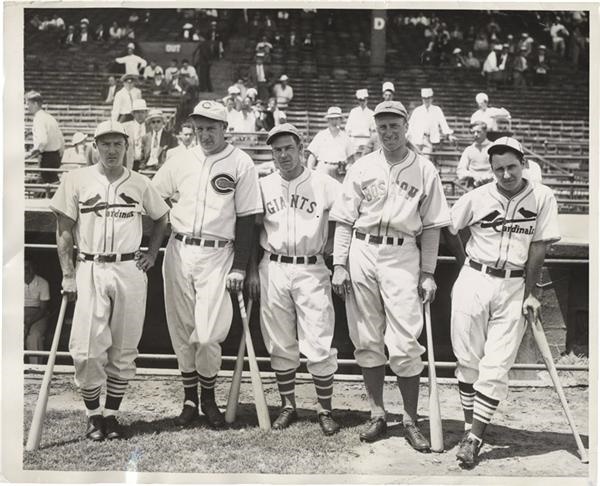 St. Louis Cardinals - 1936 National League All Stars Original Photo with Joe Medwick and Jimmy Collins