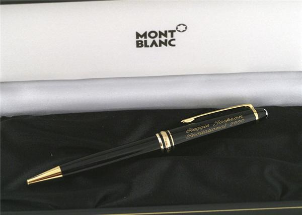- Bob Gibson's Mont Blanc Pen Presented to Him by Reggie Jackson