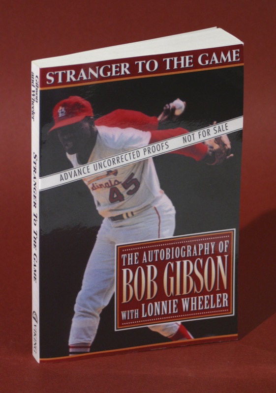 Bob Gibson's Signed Advance Uncorrected Proof Version of His Autobiography