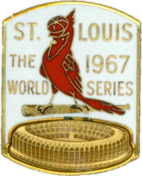 St. Louis Cardinals - Bob Gibson's 1967 World Series Press Pin