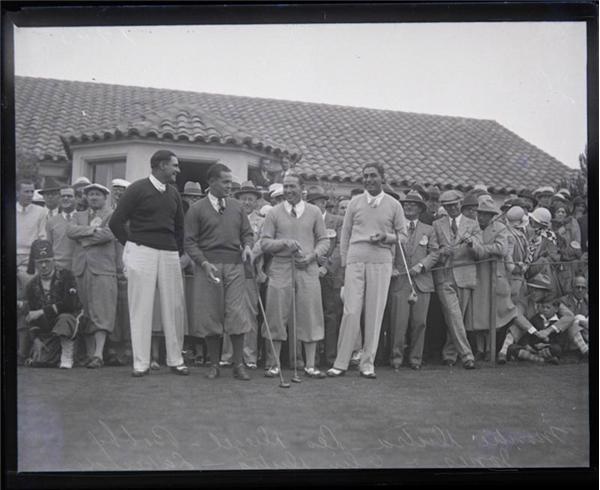 Memorabilia Other - Bobby Jones 1945 Golf Glass Negative