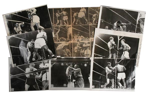 San Francisco Examiner Photo Collection - Sports - Rocky Marciano  v. La Starza 11 Consectuive Images (11 phtos)