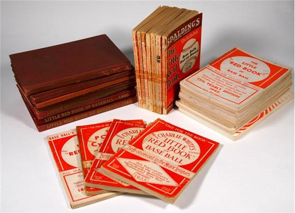 Baseball Memorabilia - Near Complete Run of Baseball's "The Little Red Book"