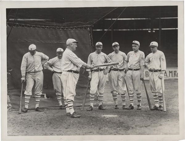 - 1923 New York Giants Baseball Manager John McGraw at Spring Training Wire Photo