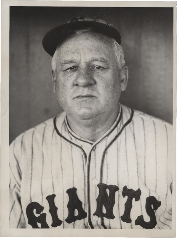 - 1930 New York Giants Baseball Manager John McGraw Wire Photo