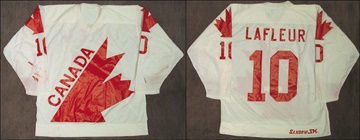 Guy Lafleur - 1981 Canada Cup Guy Lafleur Game Worn Team Canada Jersey