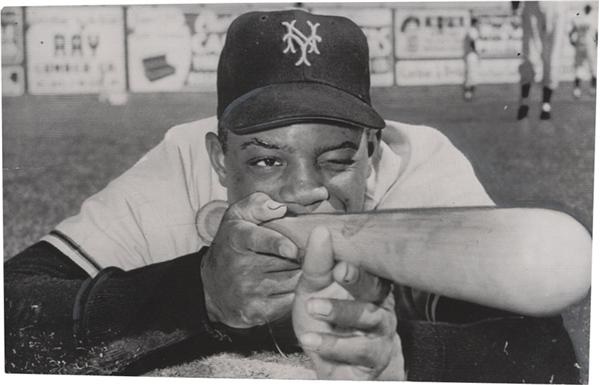 San Francisco Examiner Photo Collection - Sports - 1955 Willie Mays Shooting His Baseball Bat Photo