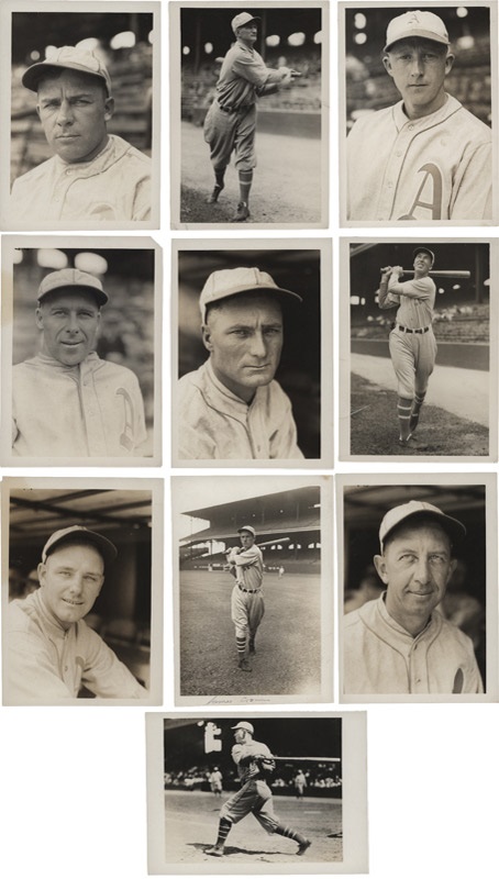 - (10) 1929 Philadelphia Athletics Baseball Player Photographs