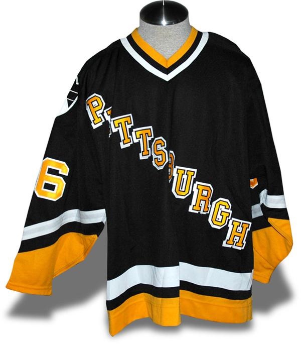 Game Used Hockey - 1995-96 Sergei Zubov Game Worn Pittsburgh Penguins Jersey