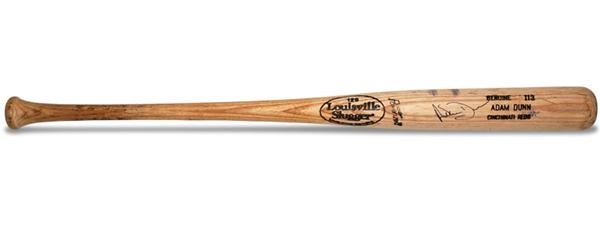 - Adam Dunn Cincinnati Reds Game Used & Signed Baseball Bat