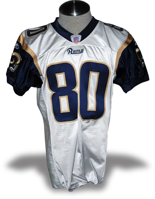 Super Bowl - 2006 Isaac Bruce Game Worn St. Louis Rams Uniform (Jersey and Pants)
