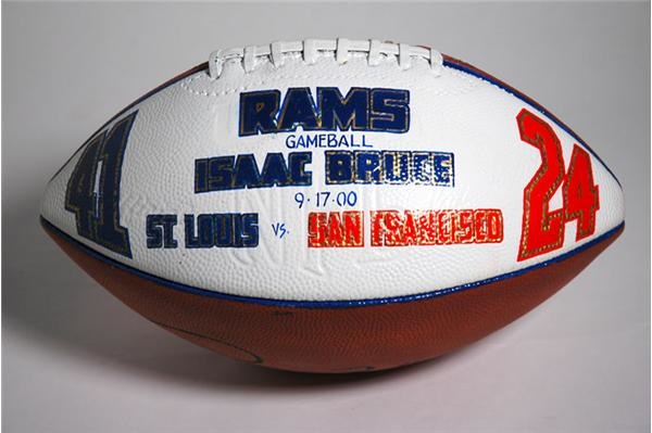 - September 17, 2000 Game Ball Presented to Isaac Bruce