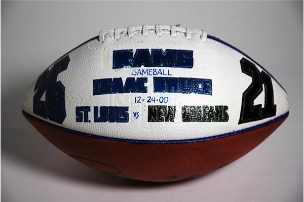 - December 24, 2000 St. Louis Rams Game Ball Presented to Isaac Bruce