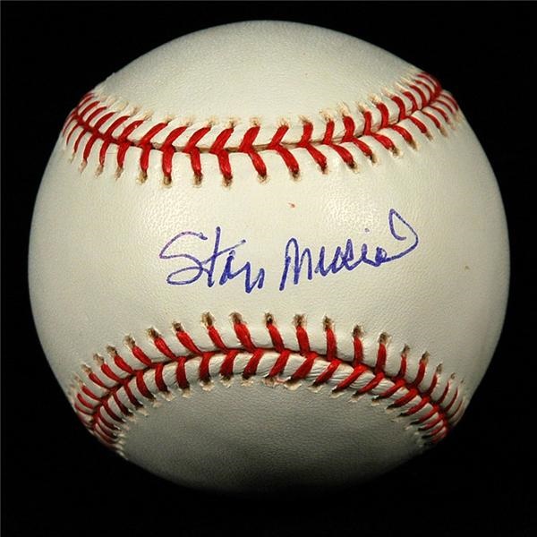 - Stan Musial Single Signed Baseball