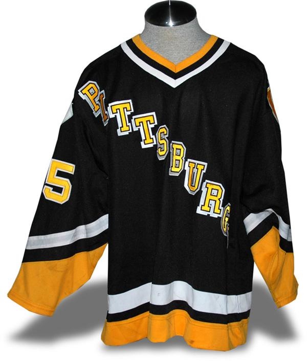 1993-94 Pittsburgh Penguins Road (Black) Set 1 Game Worn Jerseys 