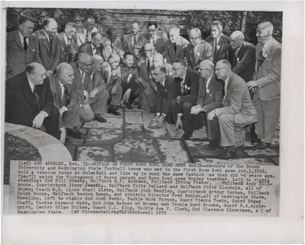 - First Rose Bowl Reunion Wire Photo (1956)
