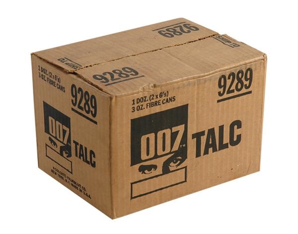 - Unopened 007 James Bond Talcs in Original Case