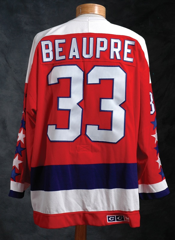 - 1988-89 Don Beaupre Washington Capitals Game Issued Jersey