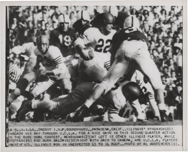 - 1947 Rose Bowl Football Wire Photos (10)