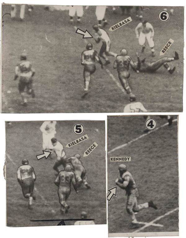 Football - 1940’s East-West Shrine Game Wire Photos (4)