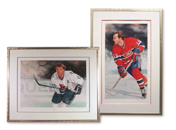 Guy Lafleur - Collection of Two Framed Lithographs