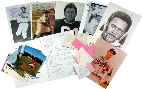 Sports Autograph Collection with 100+ signatures