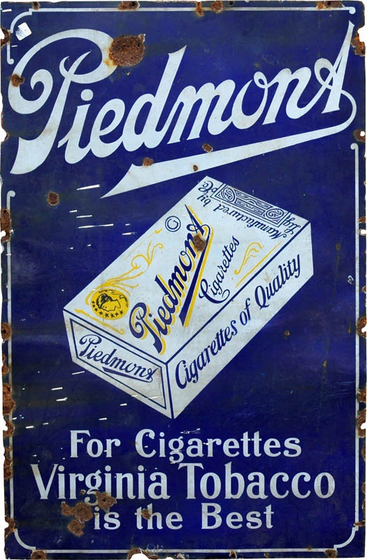 - Vintage Piedmont Cigarettes Sign