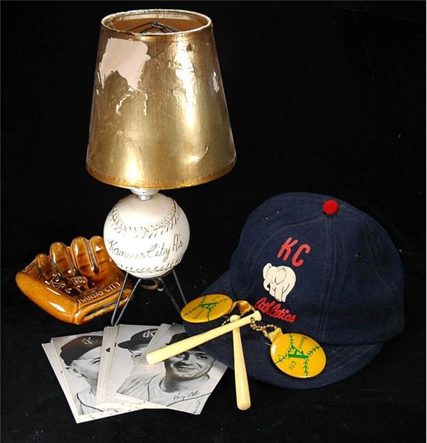 - Kansas City Athletics Baseball Memorabilia Collection (8)