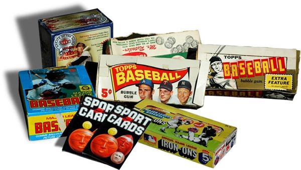 - Baseball Card Unopened and Display Box Collection (8)