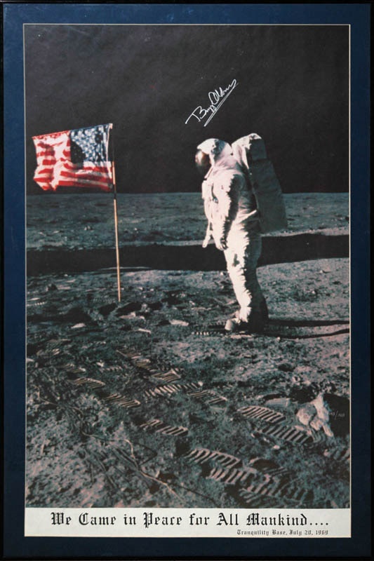 - Buzz Aldrin Astronaut Signed Poster