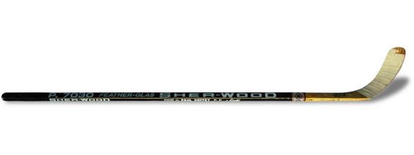Hockey Equipment - Paul Coffey Signed Game Used Hockey Stick