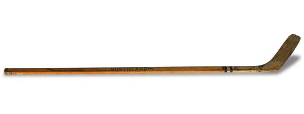 Rare Sid Abel Game Used Hockey Stick