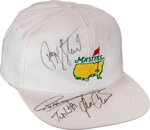 Golf - Payne Stewart Masters Hat w/ 4 signatures