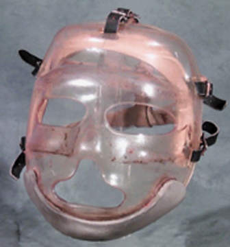 - 1960's Cooper Weeks Transparent Plastic Goalie Mask