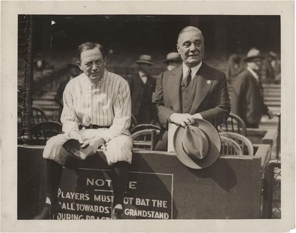 Baseball Photographs - 1927 Miller Huggins and 1953 Casey Stengel Photos (2)