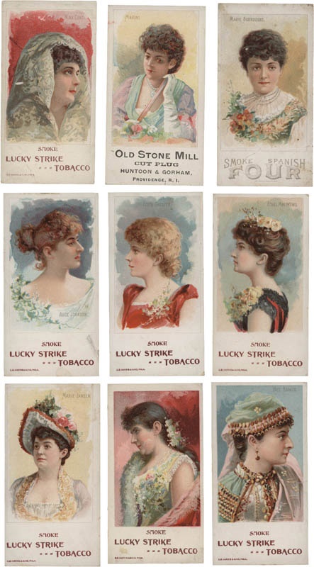 Rare 1880s Actress Tobacco Cards (18)