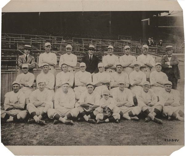 1918 Boston Red Sox Team Photo with Babe Ruth by Underwood