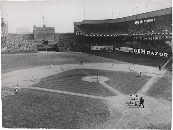 Ernie Davis - 1936 Joe Dimaggio Polo Grounds World Series Baseball Photo