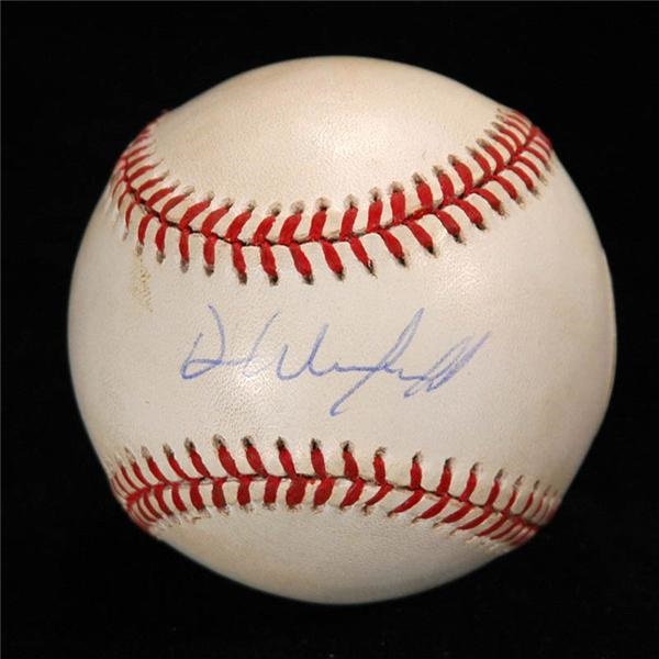 Dave Winfield 3000th Hit Game Used and Signed Baseball