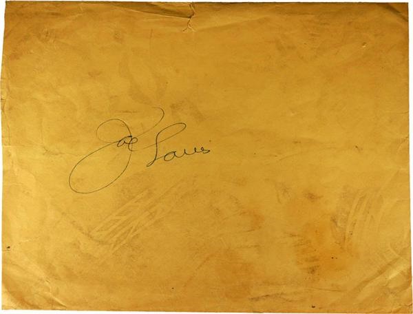 - Joe Louis Vintage Signature
