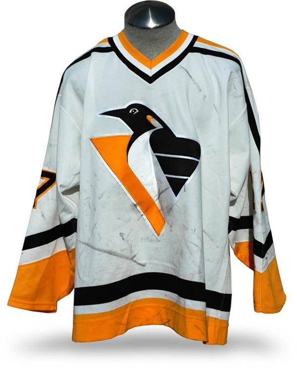 Hockey Equipment - Circa 1995 Tomas Sandstrom Pittsburgh Penguins Game Worn Jersey