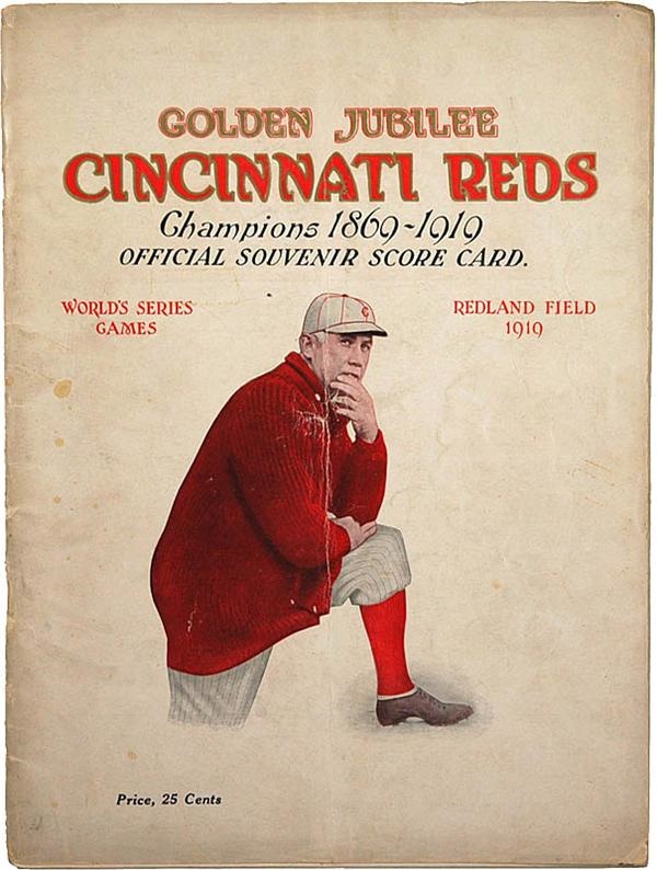 - 1919 Cincinnati Reds World Series Baseball Program