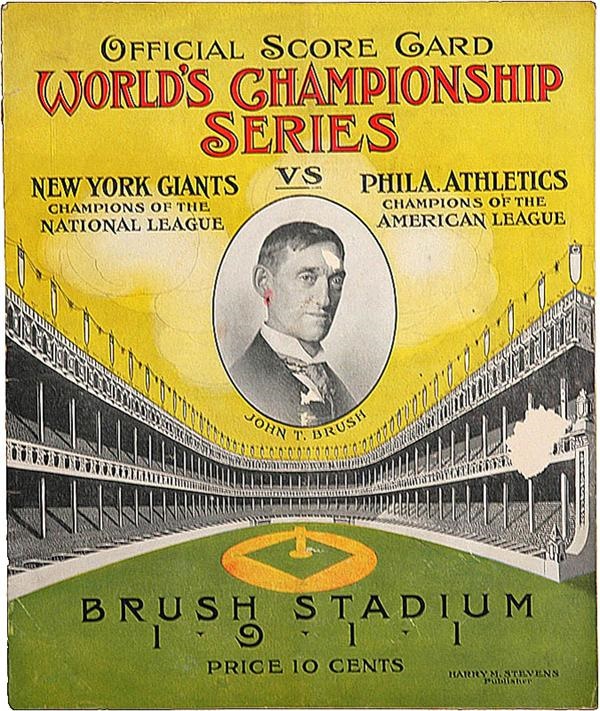 Ernie Davis - 1911 New York Giants Baseball World Series Program