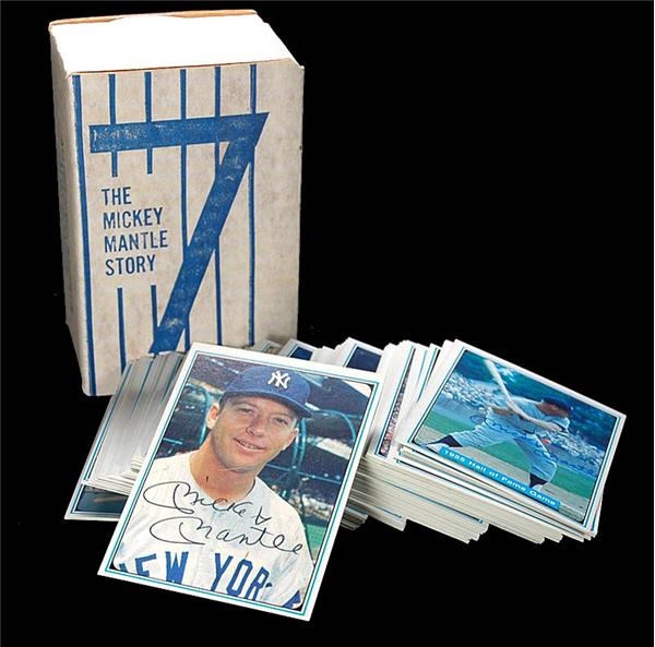 1982 Mickey Mantle Story Signed Baseball Card Set