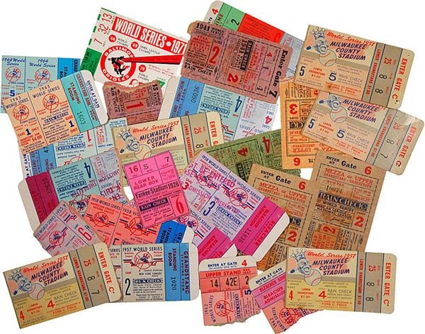 - World Series Ticket Stub Collection 1926-1971 (25)