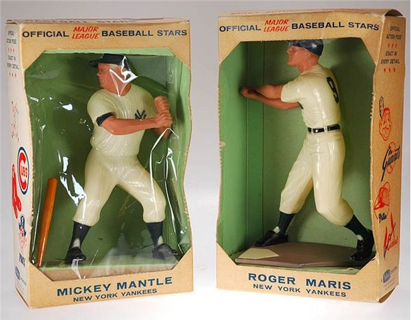 NY Yankees, Giants & Mets - Roger Maris and Mickey Mantle Hartland Statues with Boxes