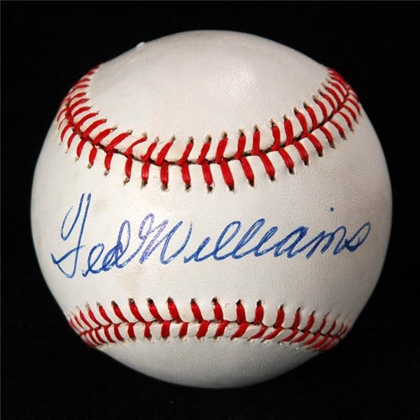 Ted Williams Signed MacPhail Baseball