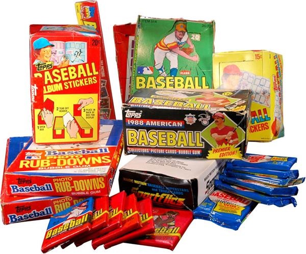1970-80s Baseball Unopened Pack Lot (300+)